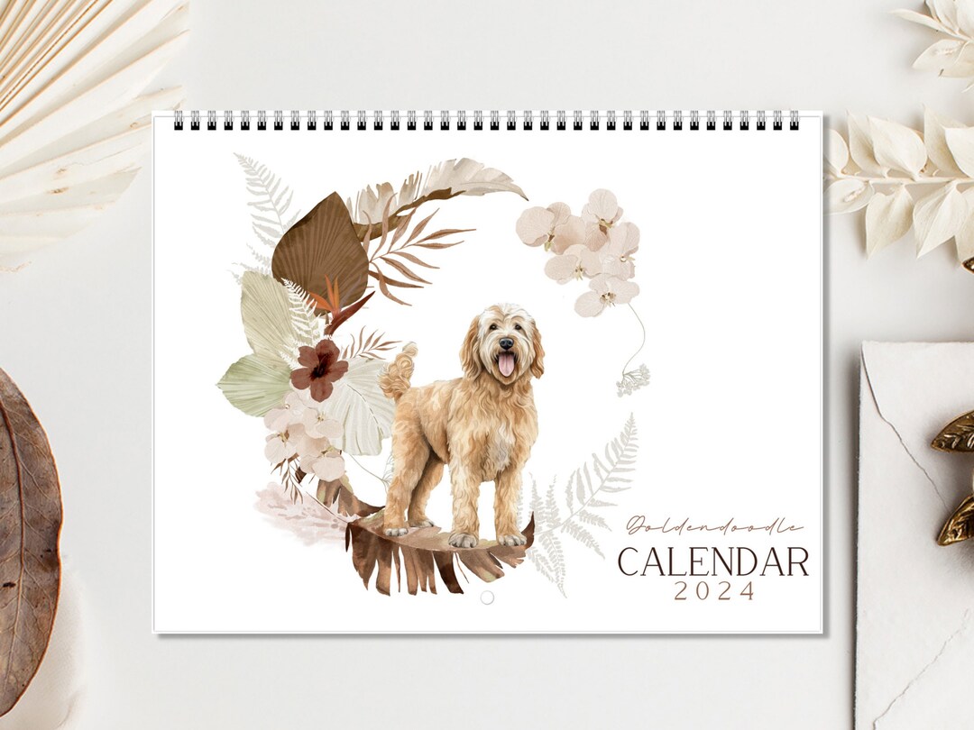2025 Goldendoodle Calendar, Goldendoodle Calendar, Dog Calendar, 2025