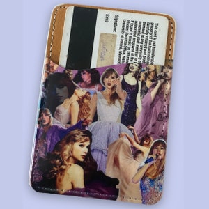 Paarse Taylor Swift geïnspireerde Stick on Card Wallet