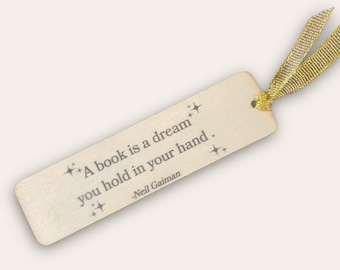 Neil Gaiman inspired bookmark