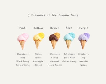 Colourful Double Scoop Ice Cream Pin | Ice Cream Waffle Cone Brooch | Summer Dessert Pin Badge | Sweet Ice Cream Pin | Foodie's Accessory