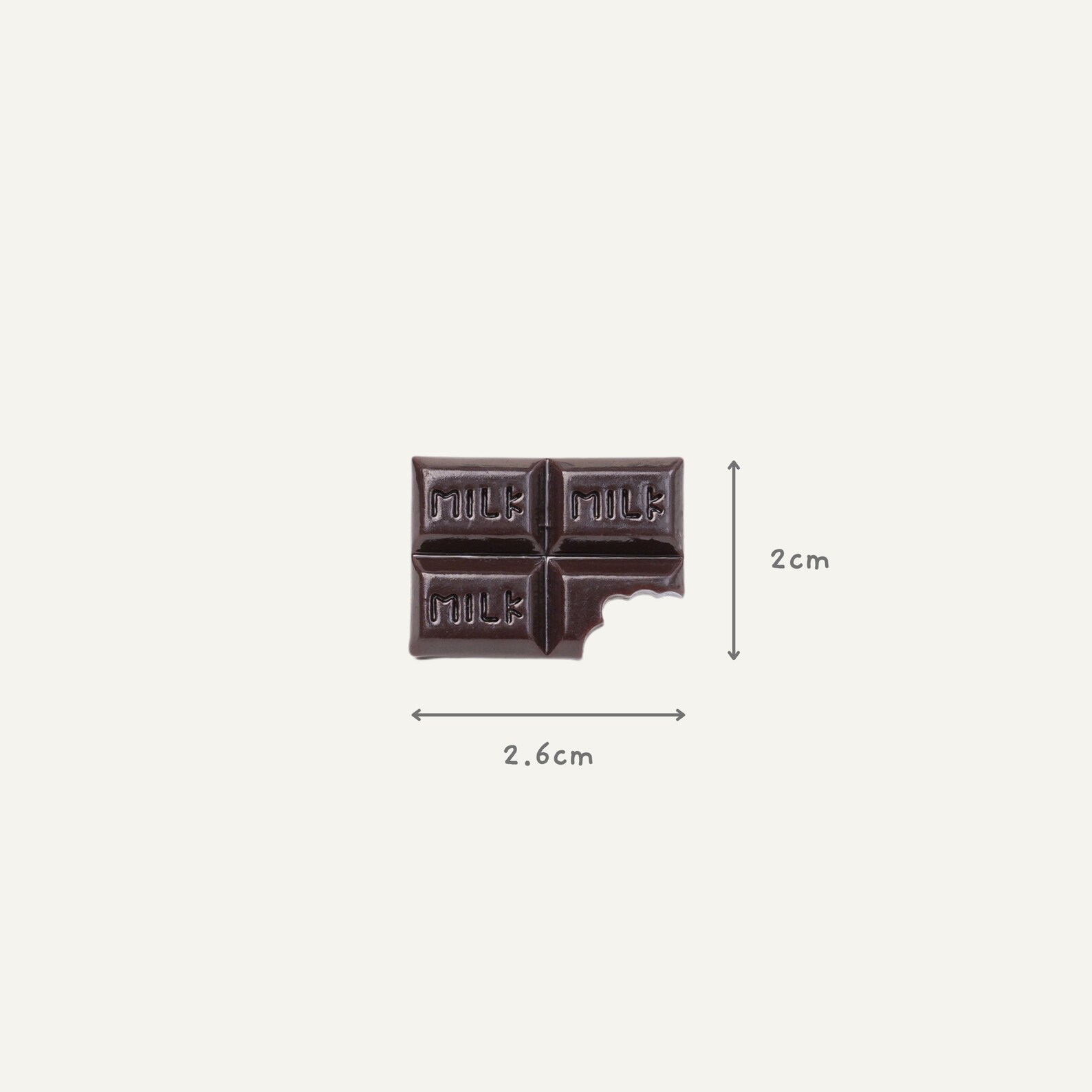 Milk Chocolate Pin | Bitten Chocolate Bar Brooch | Chocolate Bar Pin ...