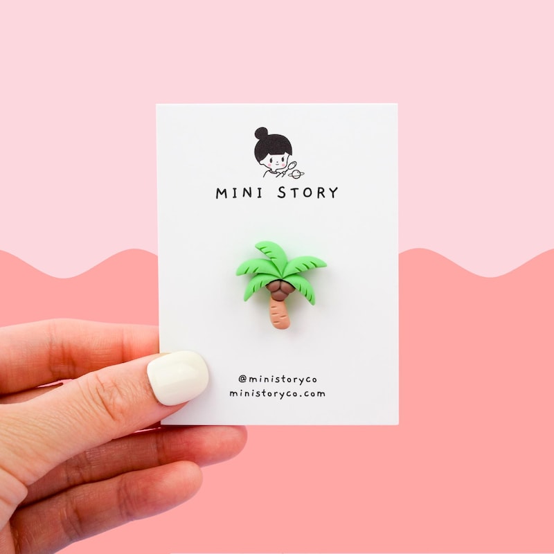 Palm Tree Pin Palm Tree Pin - Etsy