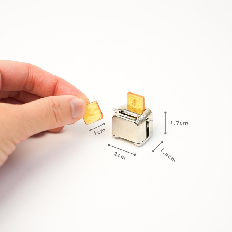 Slice Toaster Fridge Magnet 3D Toaster Magnets Tiny Bread Toaster Refrigerator Magnets image 7
