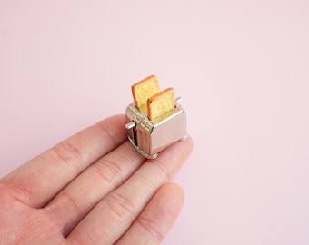 Slice Toaster Fridge Magnet | 3D Toaster Magnets | Tiny Bread Toaster Refrigerator Magnets