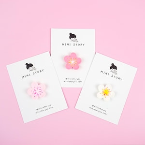 Sakura bloemenbroche | Kersenbloesemspeld | Lenteaccessoire | Leuke bloemspelden voor jassen en rugzakken | Esthetisch bloemspeld cadeau voor haar