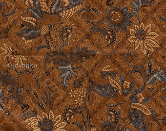 Batik Sogan buketan Mariposa grande latar Sidomukti, C.1950