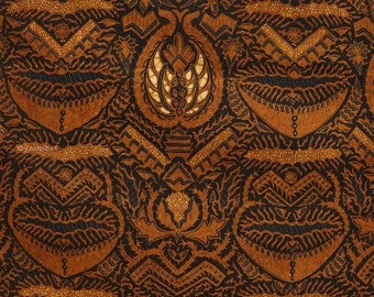 Extraordinary: Batik Sogan Semen Pattern, Ca.1950 - Natural Dyed - Javapitu