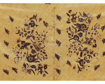 Vintage Batik 1950’s,Tulis batik pekalongan ,- Collectible item-Hand Drawn batik–Indonesian Batik-Fiber arts