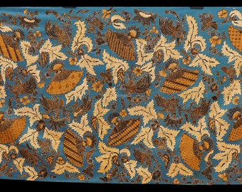 1960's Batik with Hand Fan and Pucuk rebung pattern. Rare Item,