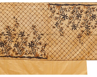 1967s Signed "Danar hadi" Tulis Batik Kain panjang Skirt cloth, Indonesia.,Collectible item-Hand Drawn batik–Indonesian Batik-Vintage batik