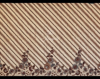 Vintage Batik Jogja 1950s,Batik Saudagaran mix of classic and Coastal patterns,Collectible item-Hand Drawn batik–Indonesian Batik-Fiber arts