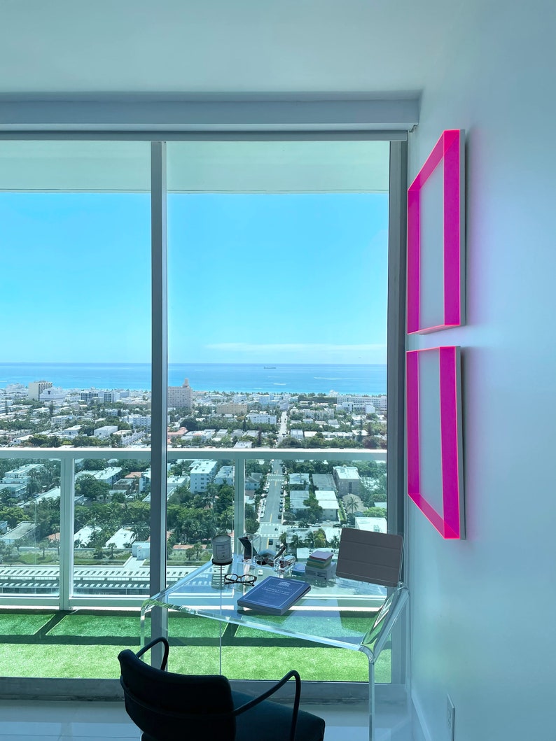 Custom Acrylic Frames 3 Add Your Own Art Fluorescent Etsy