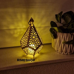 Bougeoir Photophore En Terre Cuite Fait Main - Maroc - Déco Terrasse