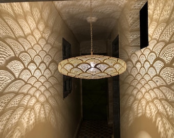 Moroccan Pendant Lampshade , Moroccan lampshade , Lampshades Lighting , Hanging lampshade, New home decor