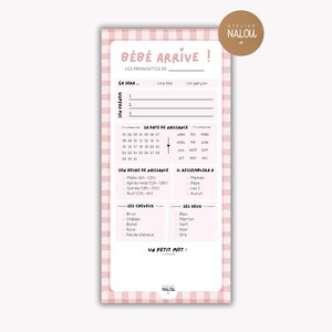 Cartes de Prédictions - Gender Reveal / Baby Shower