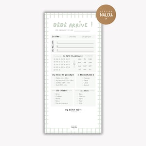 Cartes de Prédictions - Gender Reveal / Baby Shower
