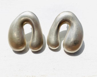 925 Sterling Silver Moonshape Earrings, Elegant Handmade Silver Crescent Studs, Perfect Gift for Her