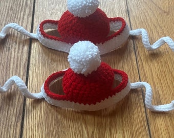 Christmas Cat Hats For Cats | Crochet Cat Hats | Santa Hat For Cats | Christmas Cat Presents