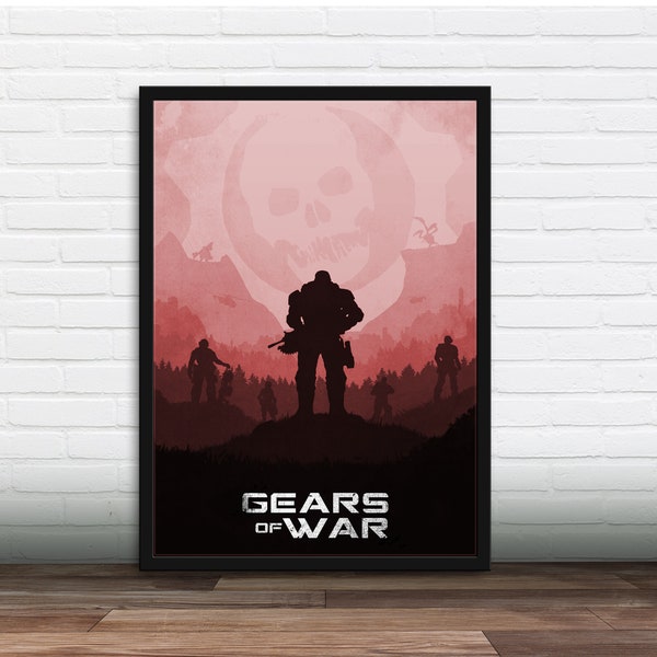Gears of War Poster Etsy