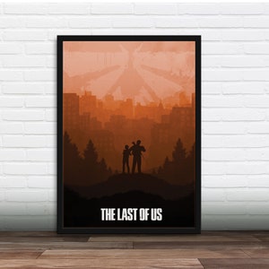 Minimalist Video Game Poster - The Last of Us, Art Print, Gamer gift, Gift for him, Gift for her