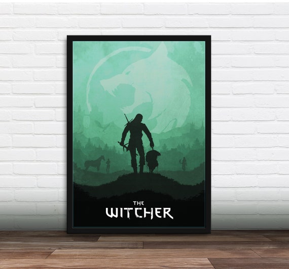 The Witcher video Game Drawing Print -  Hong Kong