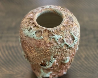 Handmade Ceramic Vase, Antique Style, Vietnamese Pottery
