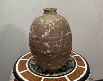 Handmade Ceramic Antique Vase – Vietnamese Collectible, 1900s