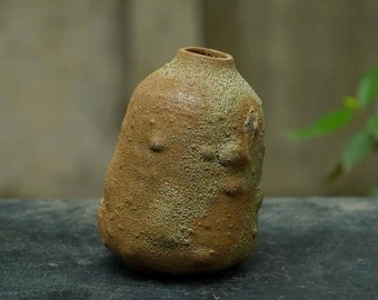 Handmade Ceramic Vase, Antique Style Pottery, Vietnamese Decor