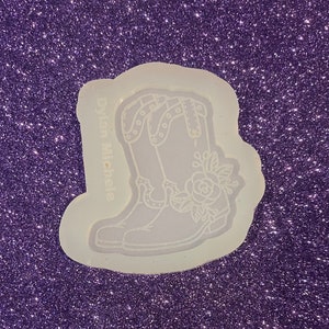 Silicone Mold - Cowgirl boot - Floral Boot - Rose on Boot - DIY  - Resin Art