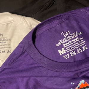 Drukklare warmteoverdracht | Aangepaste kledinglabels | Maten XS tot 2XL | 78 Tags | 13 elke maat