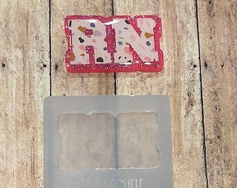 RN Monogramm | Silikonform | Gießform aus Resin