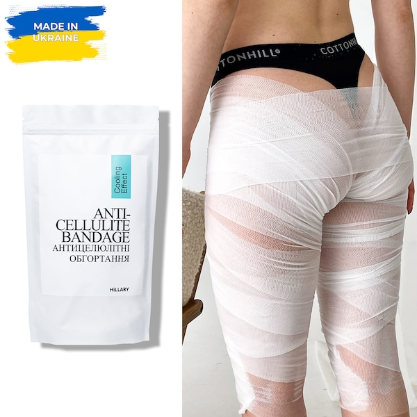 Сooling Anti-Cellulite Wraps für den Körper, Body sculpting Applikator, Anti-Cellulite Bandagen, Body Kontur Beine Wrap, Set von 6 Packungen Wraps