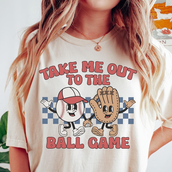 Comfort Colors® Baseball Shirt, Baseball Vibes Shirt, Sports Mom Shirt, Mothers Day Gift, Cute Baseball Mama Tee, T-ball Mom, Retro Baseball