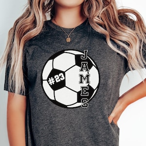 Custom Soccer Shirt, Soccer Graphic Tees, Personalized Soccer T-Shirt, Soccer Mom Shirt, Soccer Player Gifts, Sport Shirt, Soccer Outfit
