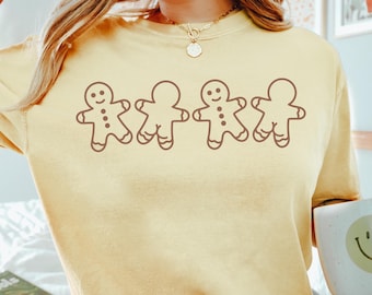 Comfort Colors Gingerbread Shirt, Funny Christmas Tee Gift