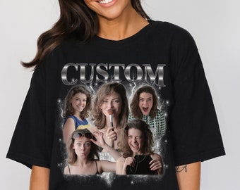 Custom Photo 90s Graphic T-Shirt, Vintage Rap Tee