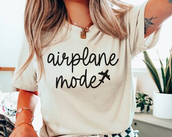 Airplane Mode Shirt, Vacation Travel Tee