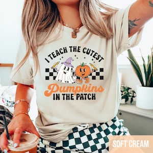 Fall Teacher Shirt, Pumpkin Teacher Shirt, Teacher Halloween Shirt, Cute Teacher Shirts, I Teach The Cutest Pumpkins In The Patch Shirt