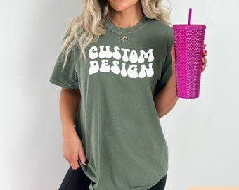 Custom Retro Comfort Colors T-Shirt, Garment-Dyed Cotton