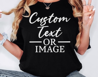 Personalized Comfort Colors T-Shirt, Custom Front & Back Print