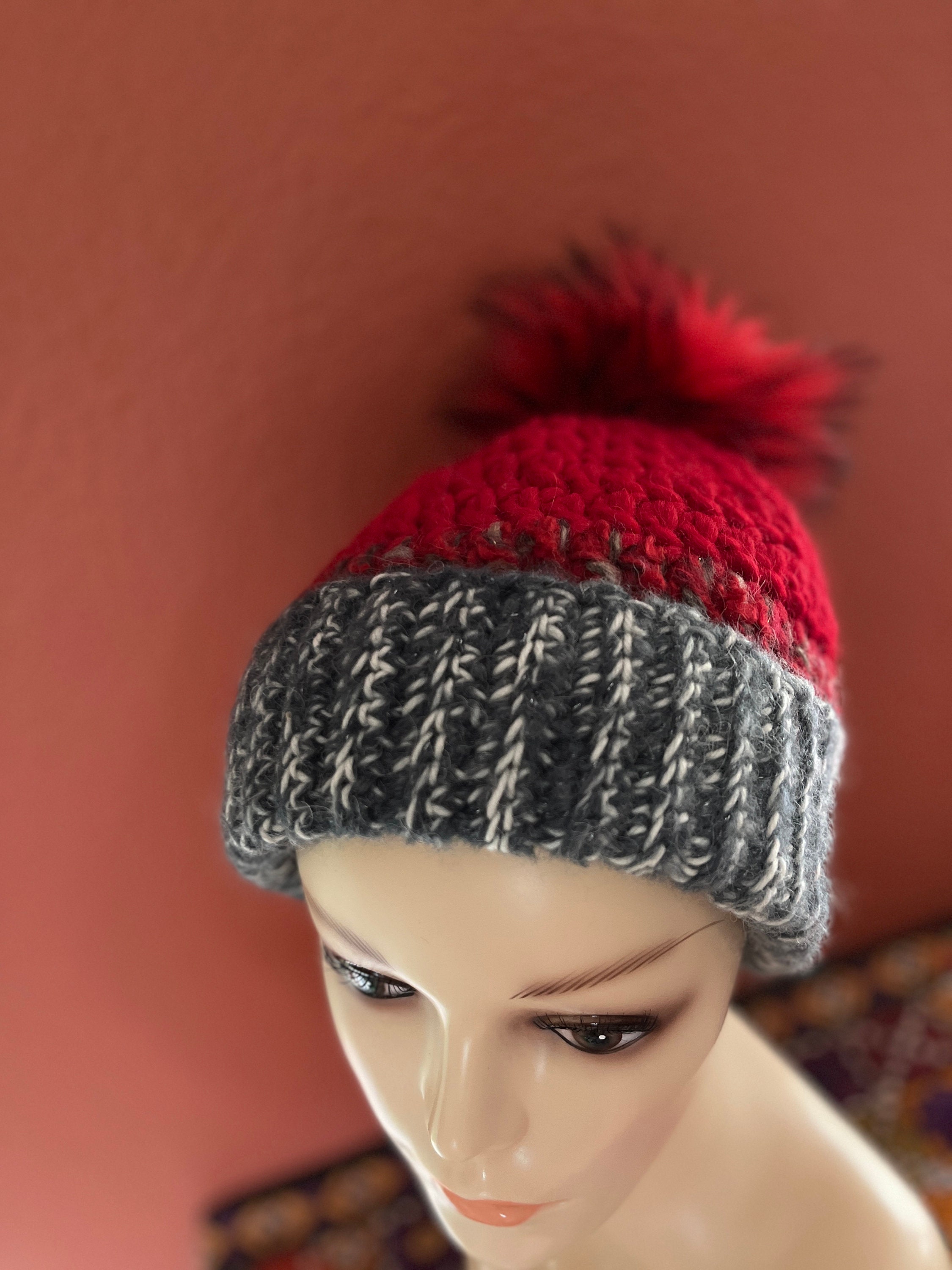 Red Custom-Made Knit Hat by @creativelym Making a modification to the 1940s Norwegian protest hat to  main image 4