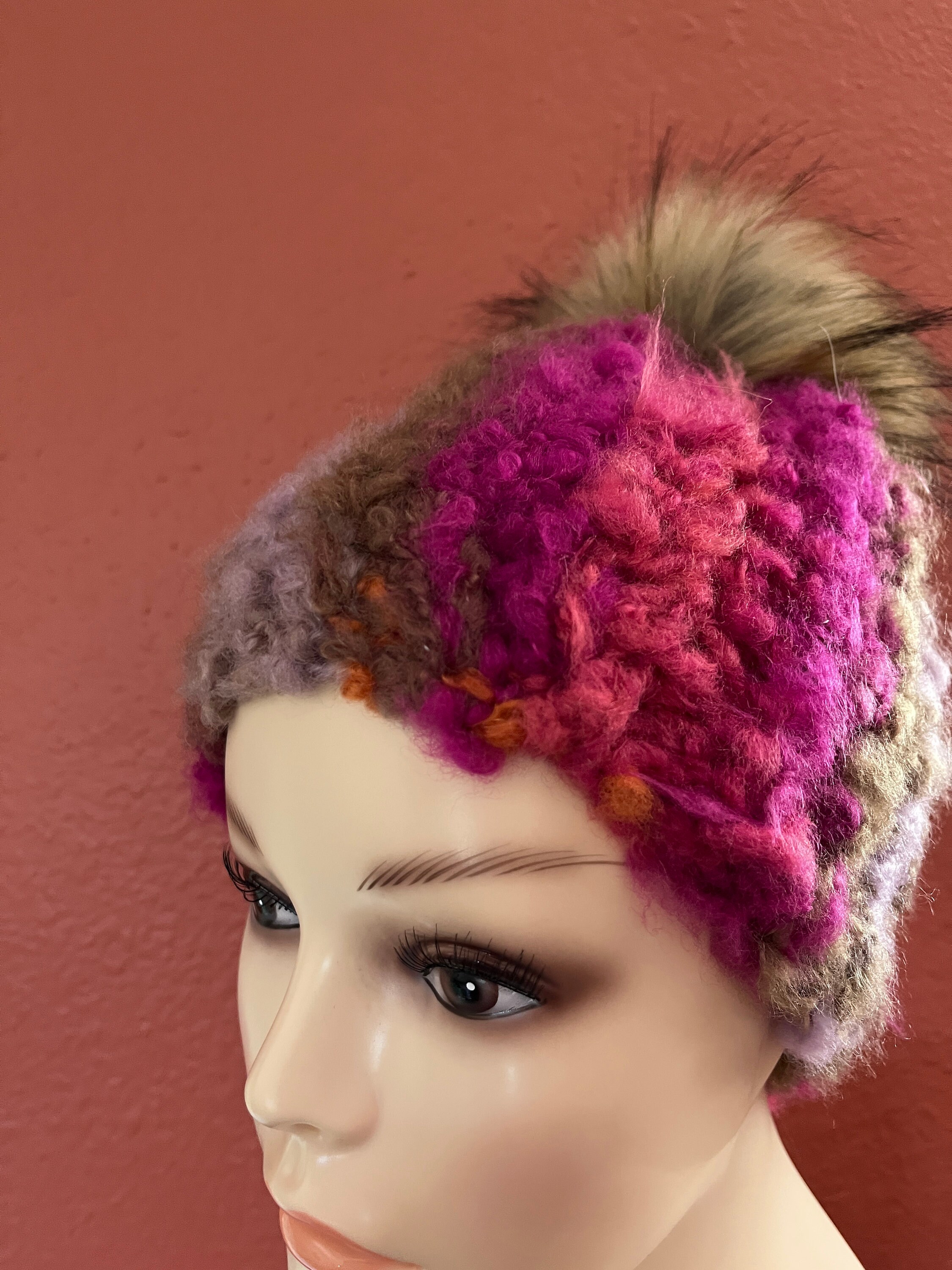 Handmade Crochet Teal or Pink Hats - the Cotton Candy 