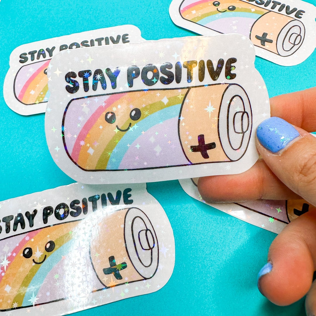 Stay Positive Battery Mental Health Sticker Mental - Etsy