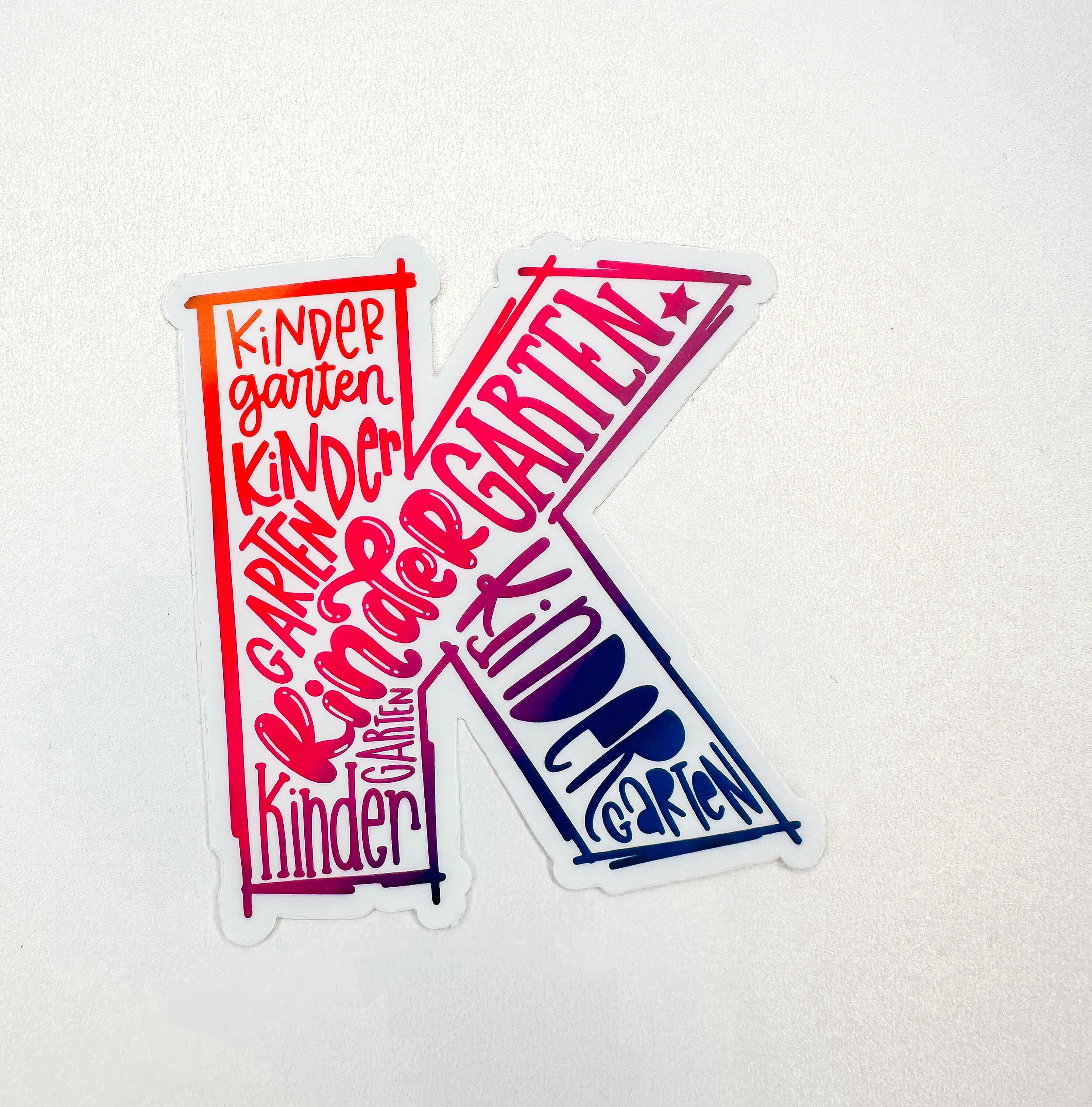 Tropical Sunset Grade Level Stickers Prek TK Kinder 1st Etsy