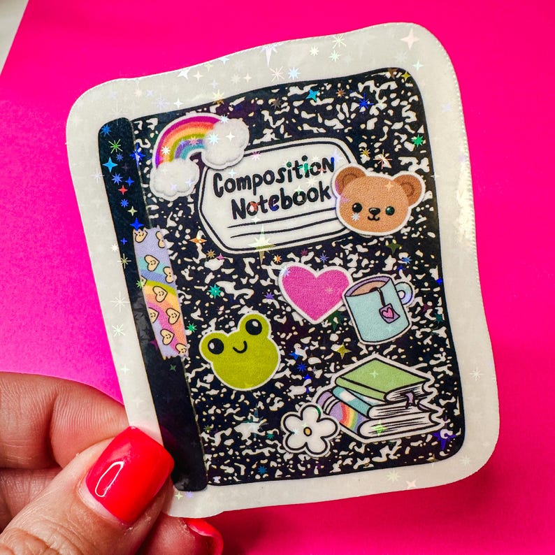 90's Composition Notebook - Nostalgia Stickers for Kindle, Stickers ...