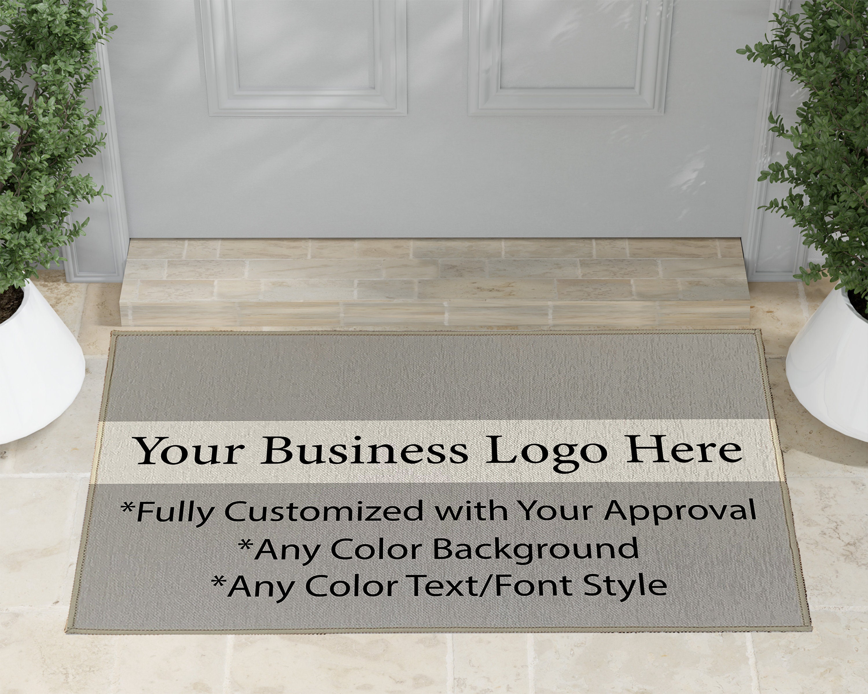 Business Welcome Mat Personalized Company Mat Indoor Outdoor Mat ...