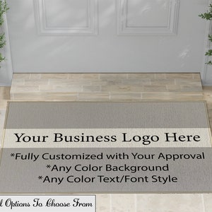 Business Welcome Mat | Personalized Company Mat | Indoor Outdoor Mat | Personalized Doormat for Business Industry | Custom Mat for Business