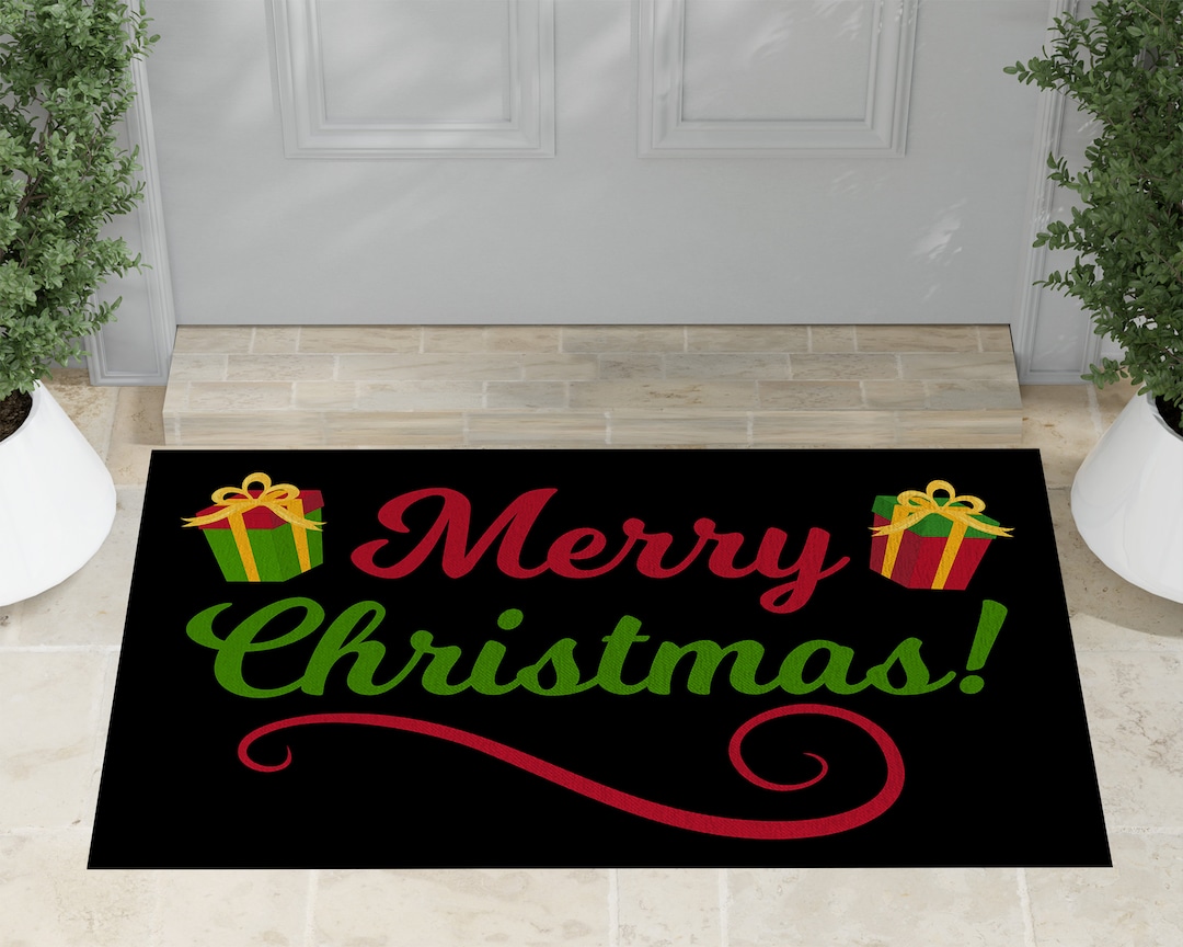 Merry Christmas Door Mat Christmas Doormat First Christmas Gift Homewarming Gift Christmas