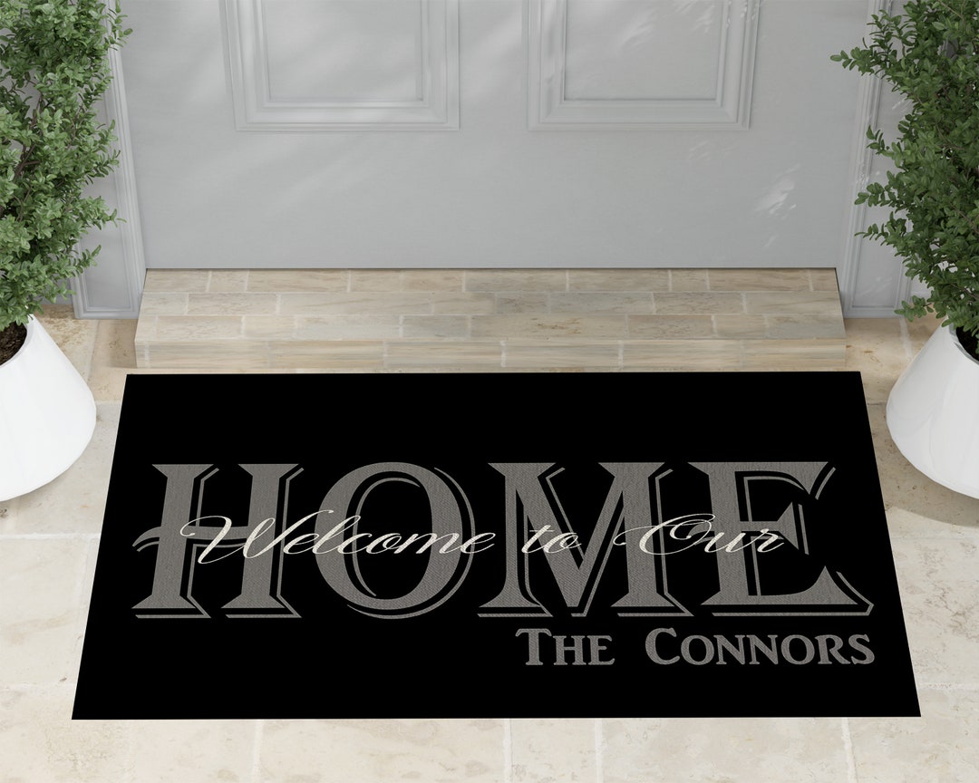 to Our Home Mat Custom Door Mat Indoor Etsy