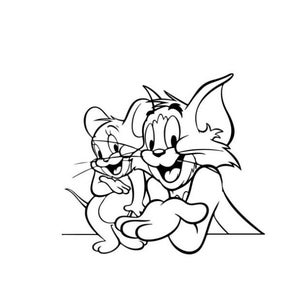 Tom SVG, Jerry SVG, Tom And Jerry SVG, Cartoon Svg, Eps, Dxf, Tom & Jerry Png, Cricut Cut File,
